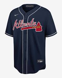 Was carted off after injuring his knee while attempting to make a leaping catch on the right field warning track during saturday's game against the miami marlins. Mlb Atlanta Braves Ronald Acuna Jr Men S Replica Baseball Jersey Nike Com