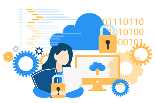 Cloud Security Illustration | Technology Illustration Template