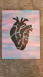 Human Heart Canvas Painting Canvas Art Painting Diy Art Painting Human Heart Drawing