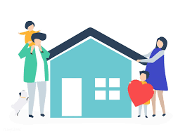 Characters Of A Loving Family And Their House Illustration Free Image By Rawpixel Com Aum House Illustration Family Illustration Vector Free
