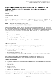 Alle aktiven medizinprodukte (also mit strom oder batterie betriebene mp) sind in einem bestandsverzeichnis nach § 13 mpbetreibv zu erfassen. Https Www Zahnaerzte Wl De Download 2468588969543e207c06b52ce Mpbetreibv Pdf