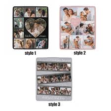 Photo collage Blanket,Couple Photo Blanket,Personalized Fleece Throw  Blankets,Custom Blanket with Pictures,Gift for Wife/Husband.Anniversary