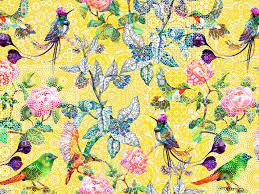 Detailed retro drawings of blooming flowers and overlapping plant stems in neutral colors. Digital Printing Wallpaper With Floral Pattern Exotic Mosaic Walls By Patel Collection By Architects Paper Design Patel Studio