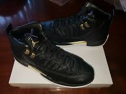 Black And Gold Retro 12 Advertisement Ebay Air Jordan Retro 12 Reptile Black Metallic Gold White Ws Ao6068 007 Sz 11 5 Air Jordans Retro Air Jordans Jordan Retro 12