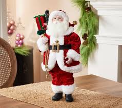 Choose from 40+ santa claus decoration graphic resources and download in the form of png, eps, ai or psd. 18 Decorative Santa Claus With Gifts By Valerie Qvc Com