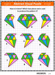 We are making a diy puzzle piece today. Iq Memory And Spacial Reasoning Skills Training Abstract Visual Puzzle How Is It Done Which Two Pieces Were Used To Produce The Pattern 2 Answer Included Royalty Free Cliparts Vectors And Stock