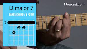 It's as simple as that. How To Play A D Major 7 Barre Chord Guitar Lessons Youtube