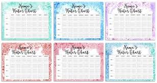 free printable water chart use online or print no need