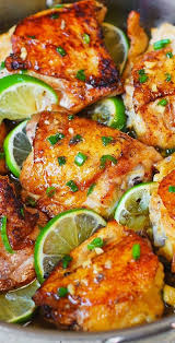 Pan Roasted Honey Lime Chicken Thighs In 2020 Honey Lime Chicken Lime Chicken Best Chicken Thigh Recipe