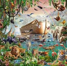 Noah S Ark Jumbo Wallpaper Mural Wallsauce Us Noahs Ark Wall Mural Mural Wallpaper Noahs Ark Animals