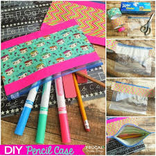 Diy Pencil Case With A Ziploc And Duct Tape Diy Pencil Diy Pencil Case Homemade School Supplies
