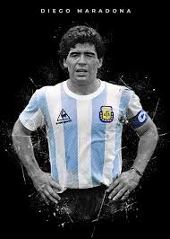 Three years old, diego received a ball. Diego Maradona Poster By Creativedy Stuff Displate