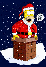 Maybe you would like to learn more about one of these? Santa Homer Christmas The Simpsons Homer Simpson Drawing Wallpaper Iphone Christmas Christmas Artwork