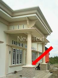 Untuk profil tiang teras kali ini terbuat dari batu alam yang sama dengan material pada tembok rumah. 2 Cara Membuat Profil Beton Untuk Kaki Tiang Bulat Motif Alur Anton Bloger