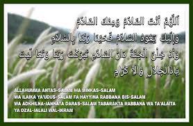 Allahumma Antassalam Tulisan Arab Dan Artinya Diangpedia