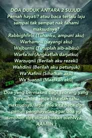 Doa Duduk Antara Dua Sujud Sembahyang