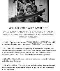 When you attend a nascar race, there's one luxury you lose from the television, and that's the way to find out at a live race, is by using the scanner. Nascarcasm Dale Earnhardt Jr S Bachelor Party Itinerary Official Site Of Nascar