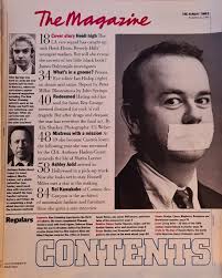 Vintage Sunday Times Magazine November 21st 1993