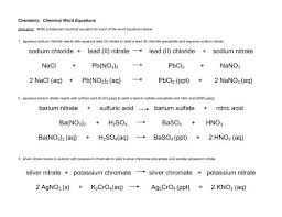 2bana + 2no3so4 2nano3 + baso4 nano3 + baso4 bana2 + (no3)2so4. Sodium Chloride Lead Ii Nitrate Lead Ii Teach Chem