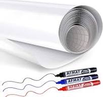 AFMAT White Board Sticker, Dry Eraser Paper for Wall, Upgrade PET-No Ghost,  1.45 x 11 ft, Stain-Proof Peel and Stick Film Self Adhesive Wall Paper ...