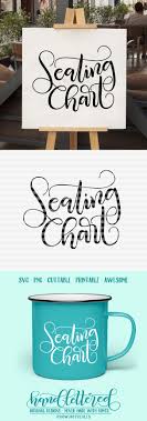 Seating Chart Svg Pdf Dxf Hand Drawn Lettered Cut