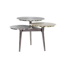 Length 900mm x width 550mm x height 400mm. 3 Tier Aluminum Patio Coffee Table Olivia May Target