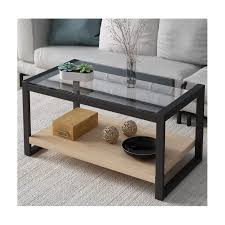 5 out of 5 stars. Cherry Tree Furniture Ctf Olympia Living Room Coffee Table Glass Top With Steel Frame Wooden Shelf