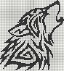 Wolf Alpha Pattern 13596 Preview Added By Puppydog Dessin Petit Carreau Dessin Quadrillage Dessin Pixel