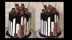 Dn juga kek yg dihias.dgn ganache ni,.ganache.nya.tk mengeras/berkeping bila.dh dibiar dlm peti ais. Cake Decoration Tutorial Dekorasi Kek Coklat Step By Step Youtube