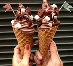 Then fold in the melted chocolate and butter until thoroughly blended. Chocolate Ice Cream My Love Chocolate Ice Cream Yummy Ice Cream Chocolate Tumblr