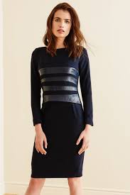 Portland Dress Navy My Style Dresses Sophisticated Dress Work Dresses With Sleeves