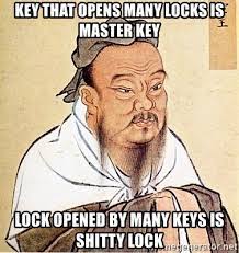 Nov 07, 2021 · lexus door lock reset Key That Opens Many Locks Is Master Key Lock Opened By Many Keys Is Shitty Lock Confucius Say Meme Generator