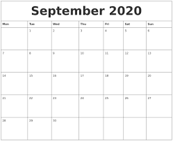 Calendar September 2020 Editable In 2020 Printable Blank Calendar Calendar Printables Blank Calendar