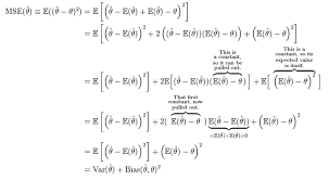 Why Is Bias Constant In Bias Variance Tradeoff Derivation Cross Validated