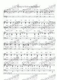 Jubilant and effervescent, this classic of choral literature. Glory To God In The Highest Gloria Download Sheet Music Pdf File