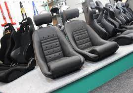 Cobra Classic Gt3 Retro Bucket Seats Always Look Fantastic This Set Recently Arrived Ready For Our Customer To Collect With Bespoke Red Stitching Along With T