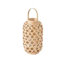 Lanterne Bambou O 19 X H 32 Cm Bougeoirs Et Photophores La Foir Fouille Lanterne Verre Decoratif Bougeoirs