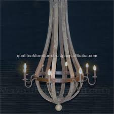 Improve the brightness of your space! Shabby Chic Wooden Chandeliers Wine Barrel Style With 8 Lamps Buy Wine Barrel Chandeliers Antique Wooden Chandeliers Indonesia Furniture Product On Alibaba Com
