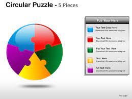 Business visualization is a system for working with information using visual images to solve certain business objectives. Circular Puzzle 5 Pieces Powerpoint Presentation Templates