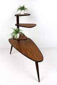 Vintage Midcentury Plant Stand 4 Tier 60s Side Table Flower Etsy Table Side Table Coffee Table
