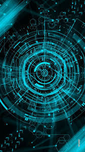 Beautiful Black And Teal Wallpaper Tron Legacy Graphic Circle Expanded 3d 3dwallpaperandroid Circle Expanded Graphic Le Technology Wallpaper Cellphone Wallpaper Phone Wallpaper