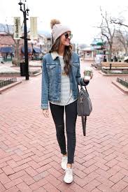 30 Days Of Outfit Ideas How To Style A Denim Jacket Nada Manley Fun With Fashion Over 40 Winter Fashion Outfits Popular Fall Outfits Winter Outfits Women