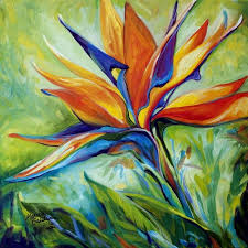 Abstract Bird Of Paradise Painting Blessed Day Bird Of Paradise By Marcia Baldwin Paradise Painting Abstract Canvas Painting Canvas Painting
