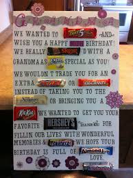 Birthday Poster Board Ideas With Candy Pin By Alisa Sauceda Lemons On For Grandma Candy Birthday Cards Candy Bar Poster Birthday Candy