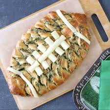 Pizza dough spinach dip christmas tree recipe. Christmas Tree Spinach Dip Breadsticks It S Always Autumn