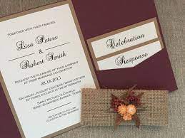 Sunflower Rustic Wedding Invitation Burgundy Burlap Wedding Etsy Outdoor Wedding Invitations Wedding Invitations Rustic Burlap Wedding Invitations