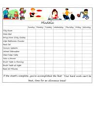 Kelleys Compilation Customizable Chore Chart