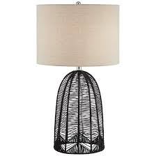 Aria Black Rope Cage Table Lamp 66e19 Lamps Plus In 2020 Cage Table Lamp Cage Table Table Lamp