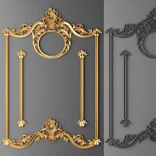 Stucco Decor Frame 3d Model Decor Baroque Frames Stucco