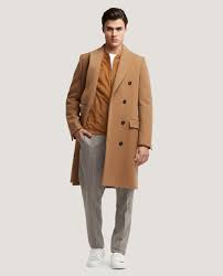 Discusses how a man can style the versatile camel overcoat. Ives Double Breasted Wool Overcoat Camel Salle Privee